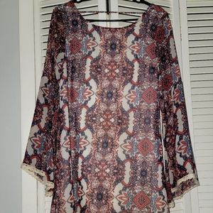 Vintage printed mini dres. Only worn twice.